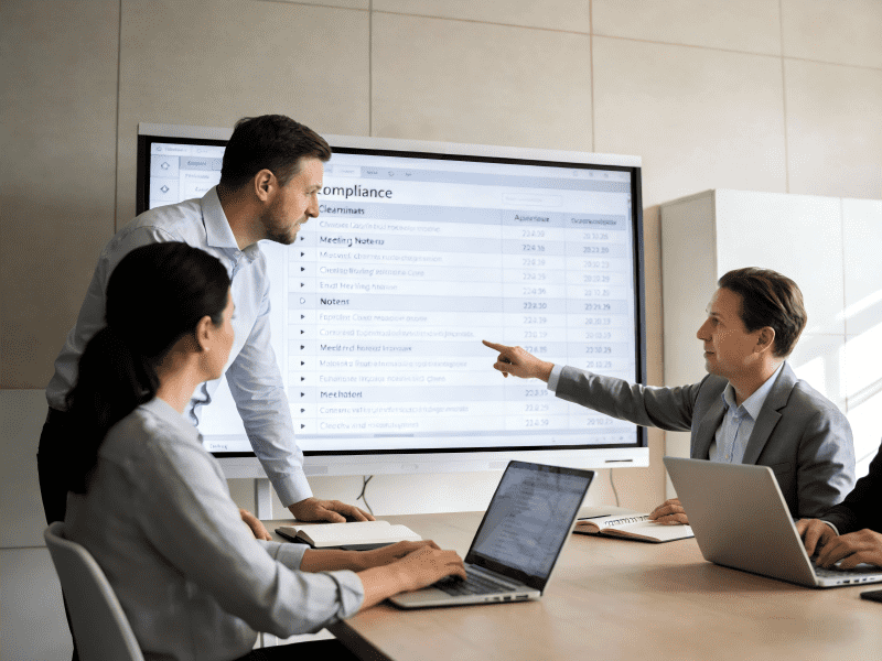 Why are meeting notes for compliance important