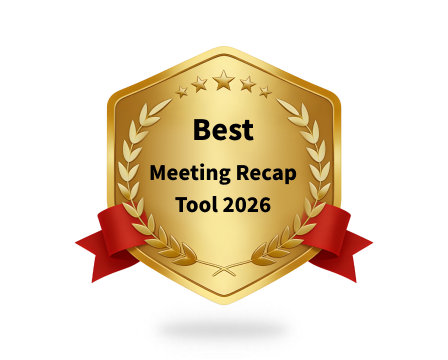 Best Meeting Recap Tool 2026 award