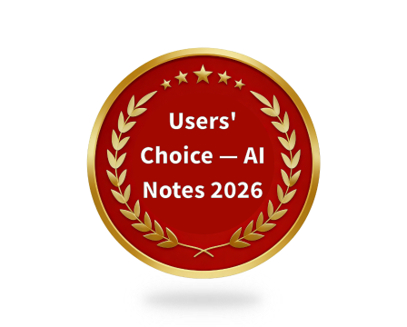 Users Choice AI Notes 2026 award